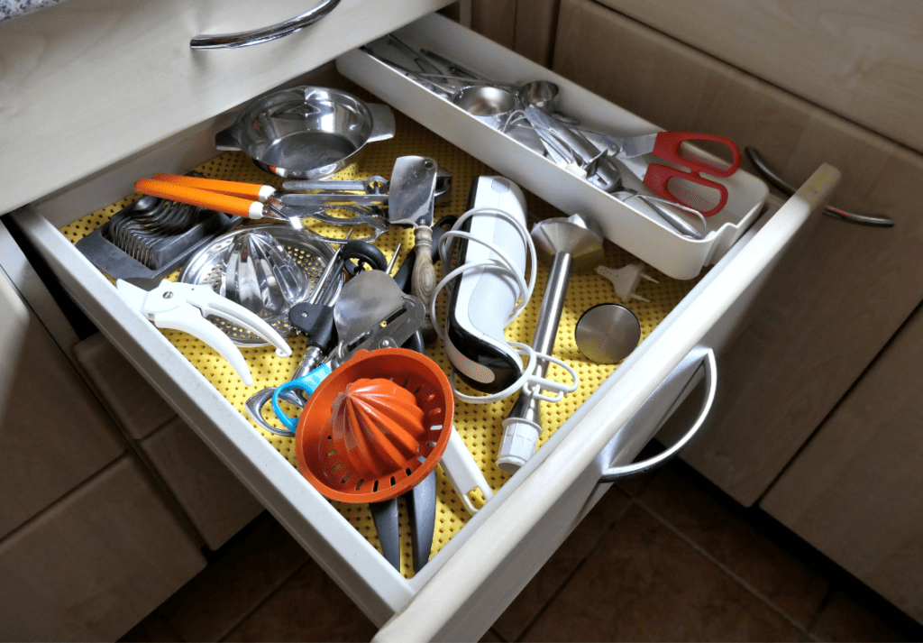 Overly full drawer