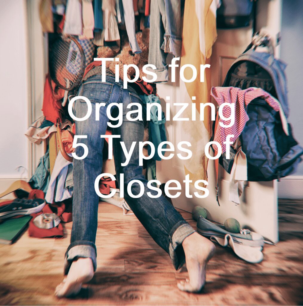Body with head buried in a messy closet and legs hanging out