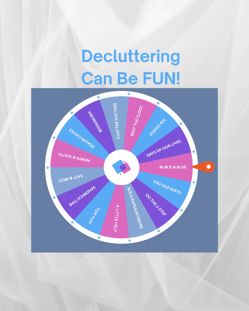 Spin The Wheel decluttering game
