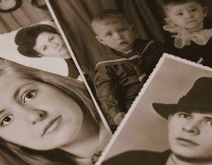 Collage of old family photos