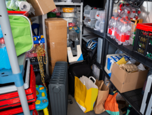 Cluttered closet